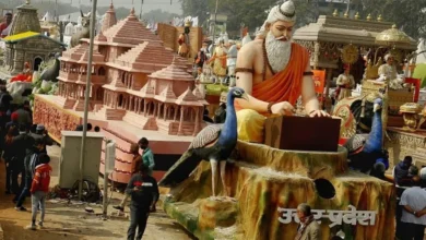 Photo of  उत्तर प्रदेश की झांकी में अयोध्या की झलक दिखाई दी, इस झांकी में राम सीता का रथ भी दिखाया गया..