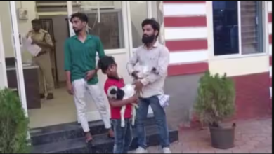 Photo of मेमनों को थाने लेकर पहुंचा युवक, पुलिस से इनकी मां को ढूंढने की लगाई गुहार