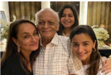 Photo of आलिया भट्ट के नाना नरेंद्र नाथ राजदान का 93 की उम्र में निधन, लंबे समय से थे बीमार