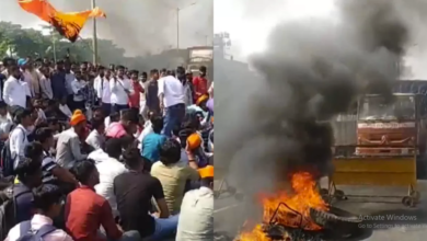 Photo of मराठा आरक्षण को लेकर भड़की चिंगारी, पुणे-बेंगलुरु हाईवे पर लगाया जाम, CM शिंदे ने जारांगे से की बात