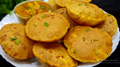 Photo of घर पर बनाए उड़द दाल की मसाला पूरी
