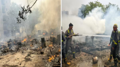 Photo of गाजियाबाद में 10-12 सिलेंडर फटने से लगी भीषण आग, 40 से ज्यादा झुग्गियां जलकर खाक
