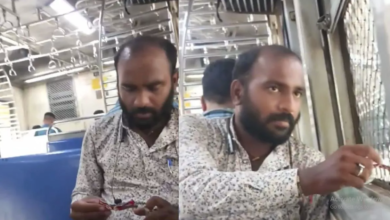 Photo of मुंबई में ट्रेन से युवक ने फेंका गुटखे का पाउच, करतूत पर शर्मिंदा होने के बजाय दिया उल्‍टा जवाब, देंखे वीडियो…