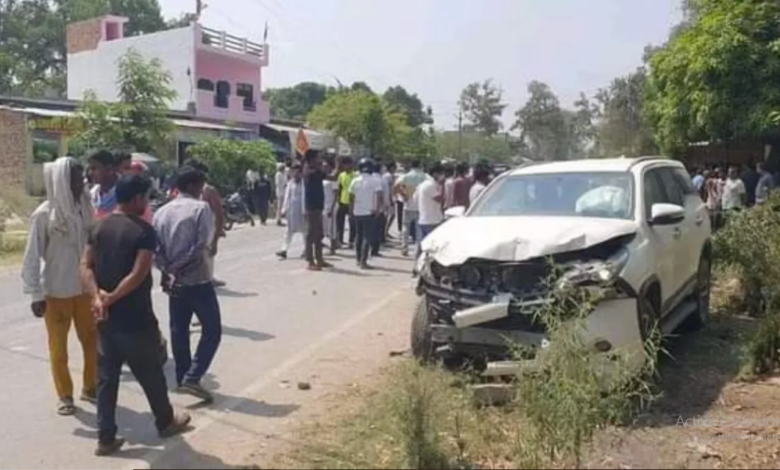 Photo of भाजपा करण भूषण स‍िंह के काफ‍िले में शाम‍िल कार की  टक्‍कर से दो लोगों की मौत