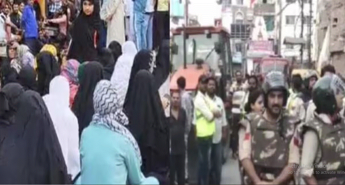 Photo of MP के उज्जैन में बुलडोजर एक्शन पर तनाव, मस्जिद बचाने के लिए सड़क पर बैठीं महिलाएं