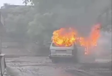 Photo of MP के गोहिंदा में स्कूल वैन में लगी भीषण आग, चालक मौके से हुआ फरार