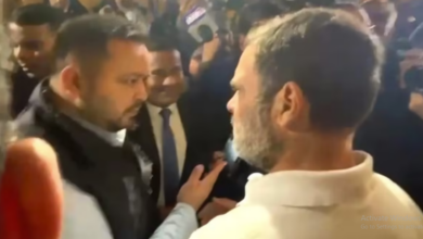 Photo of पटना में तेजस्वी यादव ने राहुल गांधी से की मुलाकात, सविधान सुरक्षा सम्मेलन कार्यक्रम में हुए शामिल