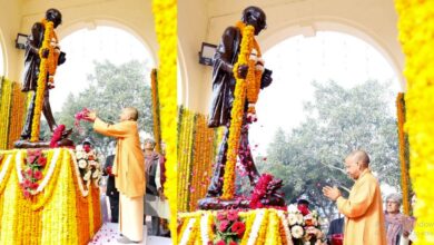 Photo of महात्मा गांधी की पुण्यतिथि पर मुख्यमंत्री योगी ने बच्चों के साथ बापू को दी श्रद्धांजलि