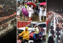 Photo of  दिल्ली में बाढ़ का खतरा, पुराना रेलवे पुल शाम से होगा बंद; गुरुग्राम में 7 KM लंबा जाम