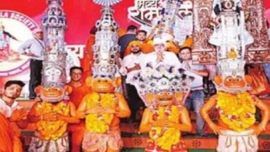Photo of  पहली बार दिल्ली की रामलीला में शामिल हुए पानीपत वाले हनुमान जी