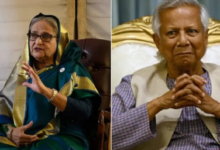 Photo of बांग्लादेश में शेख हसीना की पार्टी अवामी लीग के कार्यालय में आगजनी