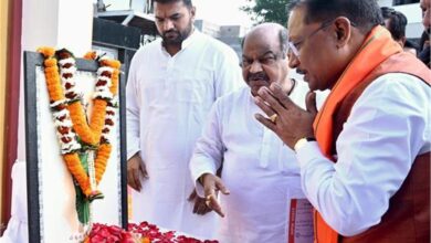 Photo of सीएम साय ने छत्तीसगढ़ महतारी की प्रतिमा पर किया  माल्यार्पण